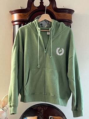 Victoria secret zip up sweatshirt with hoodie